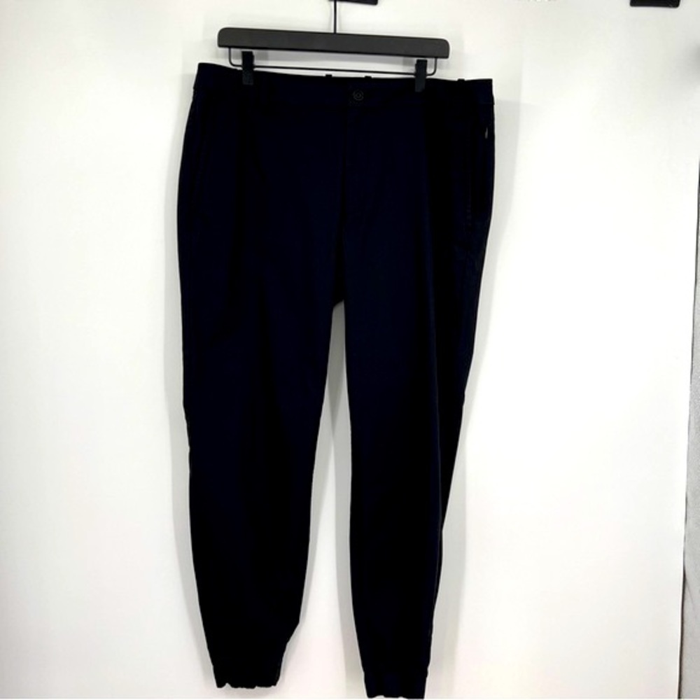 Kit and Ace Mens Blackish blue Commute Performance Tapered Joggers Pants sz 36